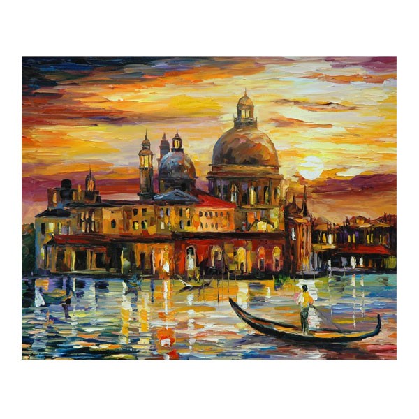 Картины по номерам Molly арт.KH0095/GX6753 Золотое небо Венеции (26 Красок) 40х50 см упак