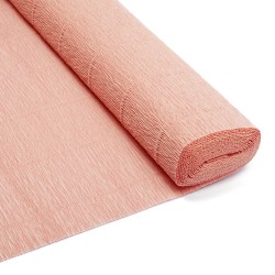 Бумага гофрированная Италия 50см х 2,5м 180г/м цв.017/А3 дымчато-розовый