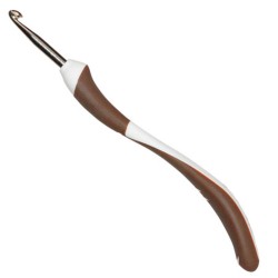 Крючок вязальный с эргономичной пластиковой ручкой addiSwing №5 16 см