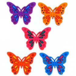 Набор пуговиц JESSE JAMES арт. 9006 Разноцветные бабочки 5 шт