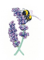 Набор для вышивания HERITAGE арт.PULB1468E Пчела на лаванде 11,5х17 см