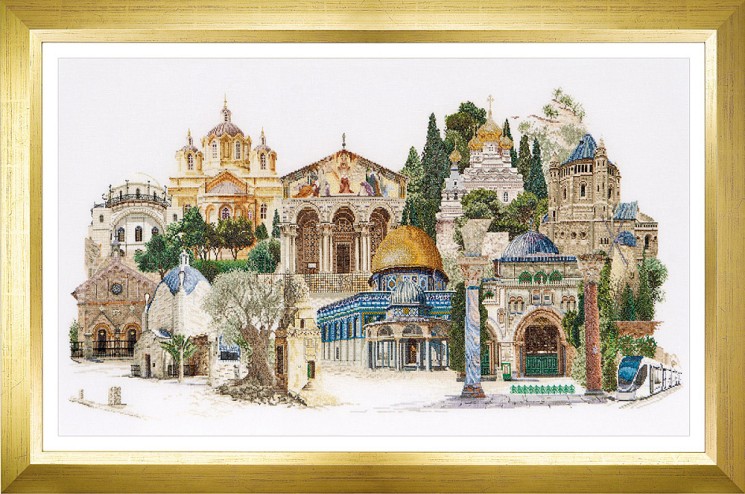 Набор для вышивания THEA GOUVERNEUR арт.533A Иерусалим 79х50 см