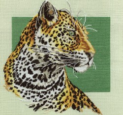 Набор для вышивания PANNA арт. J-0664 Леопард 31,5х31,5 см