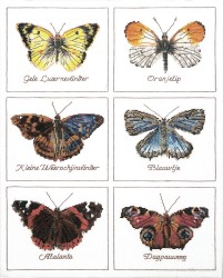 Набор для вышивания THEA GOUVERNEUR арт.2037 Бабочки 37х46 см