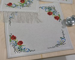 Набор для вышивания PERMIN арт.27-2856 Скатерть Весенние цветы 60х60 см