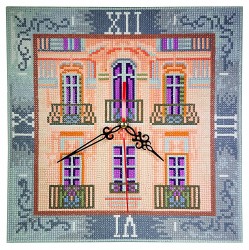 Набор Колор Кит картина со стразами-часы арт.КК.7303001Р Дом с мезонитом 30х30 упак (1 шт)