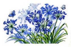 Набор для вышивания PERMIN арт.70-6535 Любимые цветы 56х39 см