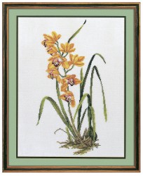 Набор для вышивания EVA ROSENSTAND арт.14-156 Желтая орхидея 40х50 см