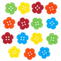 Набор пуговиц JESSE JAMES арт.6945 Цветы упак (1 упак)