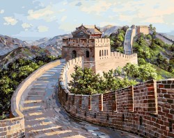 Картины по номерам Белоснежка арт.БЛ.195-AB Великая Китайская стена 40х50 см