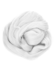 Шерсть для валяния ПЕХОРКА тонкая шерсть (100%меринос.шерсть) 50г цв.001 белый