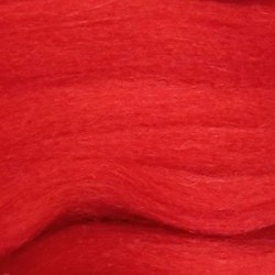 Шерсть для валяния ПЕХОРКА полутонкая шерсть (100%шерсть) 50г цв.006 красный