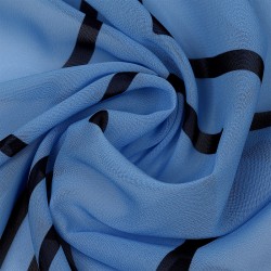 Ткань Шифон-шелк 50 г/м 100% пэ шир.150 см арт.T.0316.03 цв.голубой рул.35м