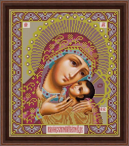 Набор для вышивания бисером GALLA COLLECTION арт.И 051 Икона Божией Матери Корсунская 22x26 см
