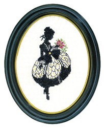 Набор для вышивания EVA ROSENSTAND арт.12-494 Дама с букетом (силуэт) 15х20 см